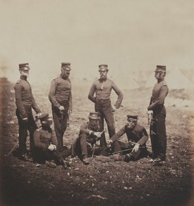 Officieren van het 68e (Durham) Regiment of Foot (Lichte Infanterie) uit een album van 52 foto
